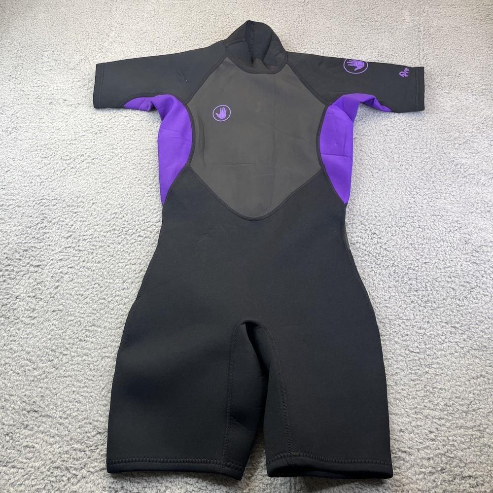 NWT BODY GLOVE Women's Pro 3 Sz‎ Large Black Purple Spring Suit